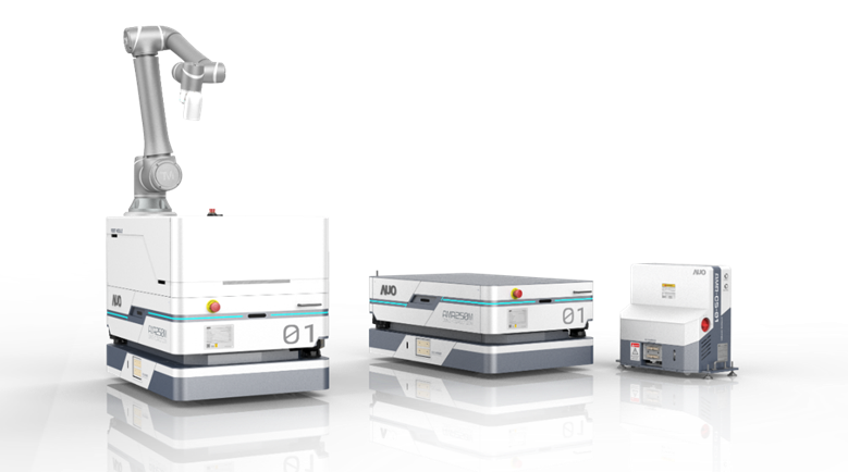 sunbet申搏數位開發的自主式移動機器人（AMR250M），搭配全向輪並結合AI演算法、2D LiDAR、3D攝影機等技術，協助客戶實現產線全自動化